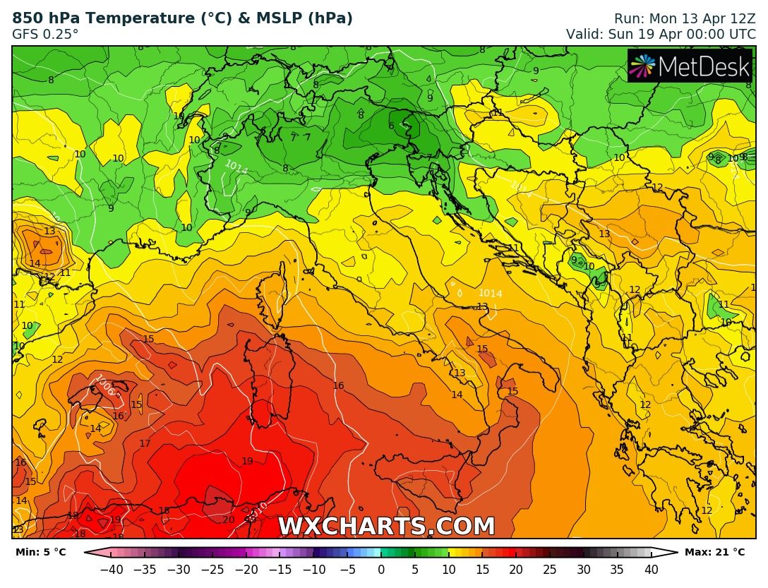 caldo fine settimana