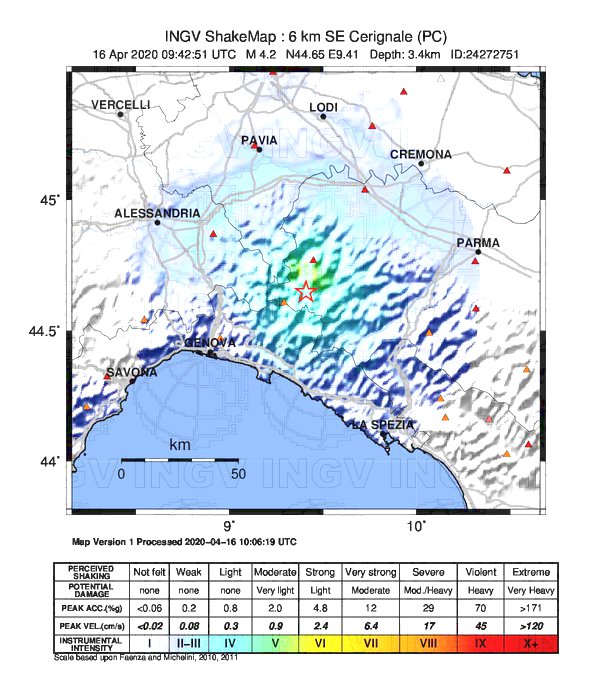 terremoto cerignale